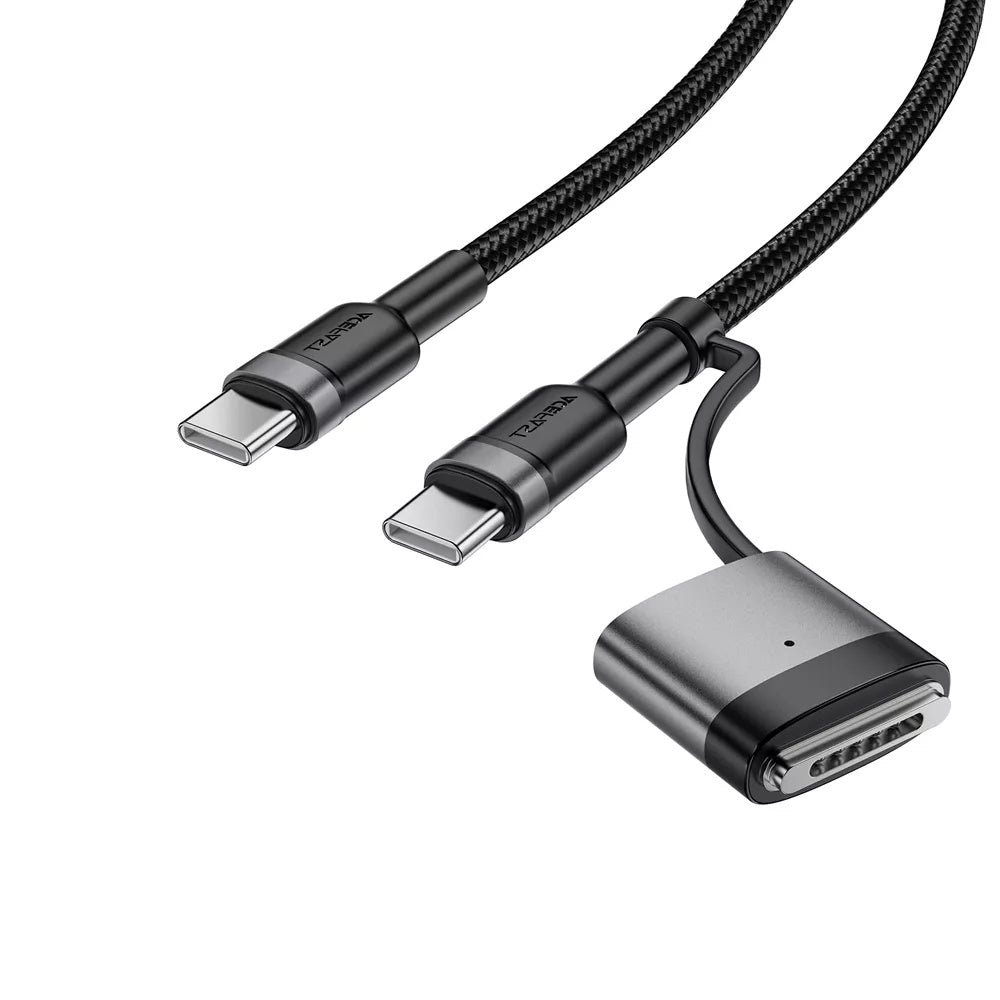 Cablu Acefast (C22-05), Fast Charging, Type-C to Type-C, MagSafe 3 Adapter, 240W, 48V/5A, 1.2m, Negru