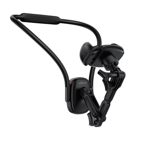 Suport Acefast Neck Phone (E33), for GoPro, Phone, with Clamp, 360° Adjustable, Secure Fit, Silicone Neckband, Negru