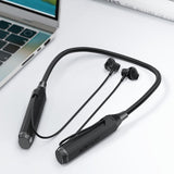 Casti Acefast Bluetooth Earphones (N6), for Sport, Behind the Head, Neckband, Bluetooth 5.4, IPX4, TF Card Slot, 1000mAh- Black