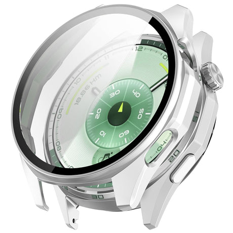 Folie de protectie smartwatch Techsuit Defense360 Pro + Screen Protector compatibil cu Huawei Watch GT 6 46mm, Argintiu