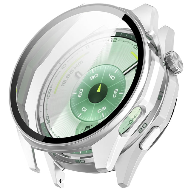 Folie de protectie smartwatch Techsuit Defense360 Pro + Screen Protector compatibil cu Huawei Watch GT 6 46mm, Argintiu