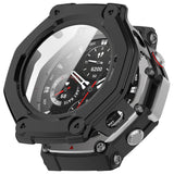 Folie de protectie smartwatch Techsuit Defense360 Pro + Screen Protector compatibil cu Amazfit T-Rex 3, Negru