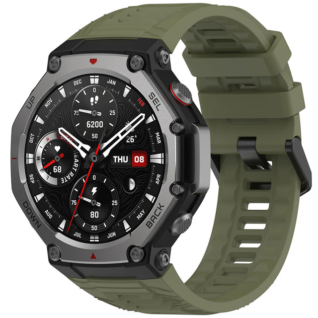 Curea smartwatch Techsuit Watchband (W067) compatibil cu Amazfit T-Rex 3, Verde