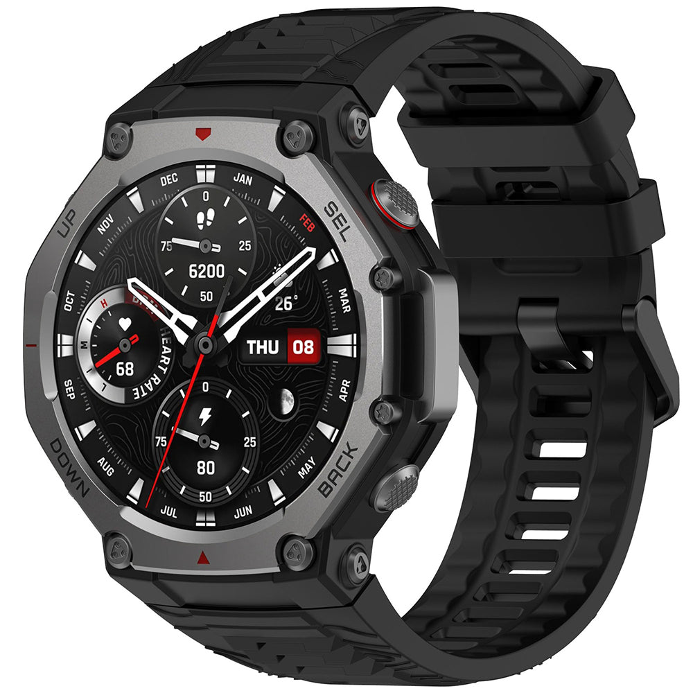 Curea smartwatch Techsuit Watchband (W067) compatibil cu Amazfit T-Rex 3, Negru