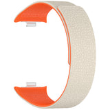 Curea smartwatch Techsuit Watchband (W016) compatibil cu Xiaomi Smart Band 9 Pro / 8 Pro / Redmi Watch 4 / Watch 5, Alb Stelar / Orange