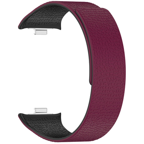 Curea smartwatch Techsuit Watchband (W016) compatibil cu Xiaomi Smart Band 9 Pro / 8 Pro / Redmi Watch 4 / Watch 5, Rosu Vin / Black