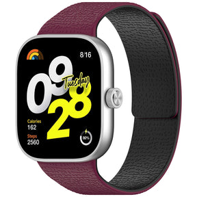 Curea smartwatch Techsuit Watchband (W016) compatibil cu Xiaomi Smart Band 9 Pro / 8 Pro / Redmi Watch 4 / Watch 5, Rosu Vin / Black