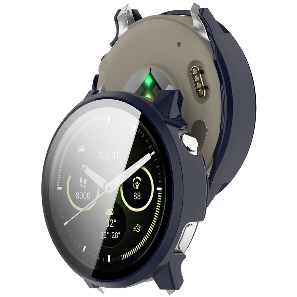 Folie de protectie smartwatch Techsuit Defense360 Pro + Screen Protector compatibil cu Garmin Venu 4 45mm, Oxford Blue