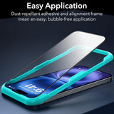 Folie de protectie ESR Tempered Glass compatibil cu iPhone 16 Plus, Negru