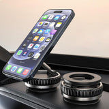 Suport Techsuit Premium VacuumGripX (S15), for Dashboard, Magnetic, N55, 360° Adjustable, Foldable, Negru
