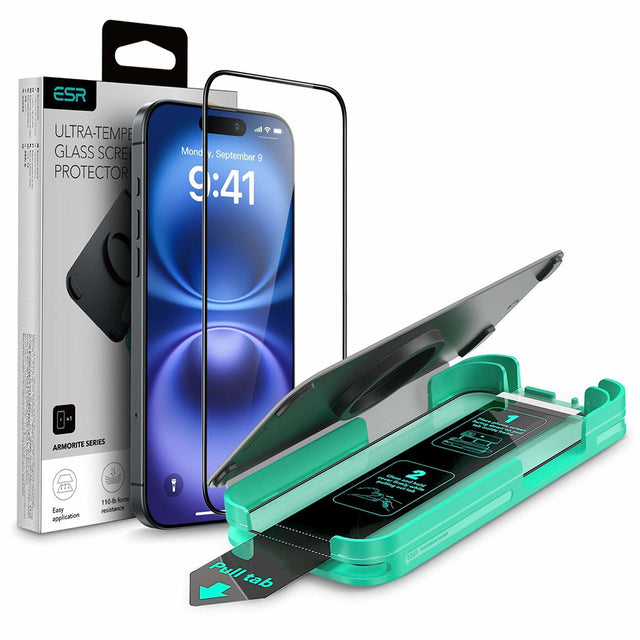 Folie de protectie ESR Armorite compatibil cu iPhone 16 Pro Max, Negru