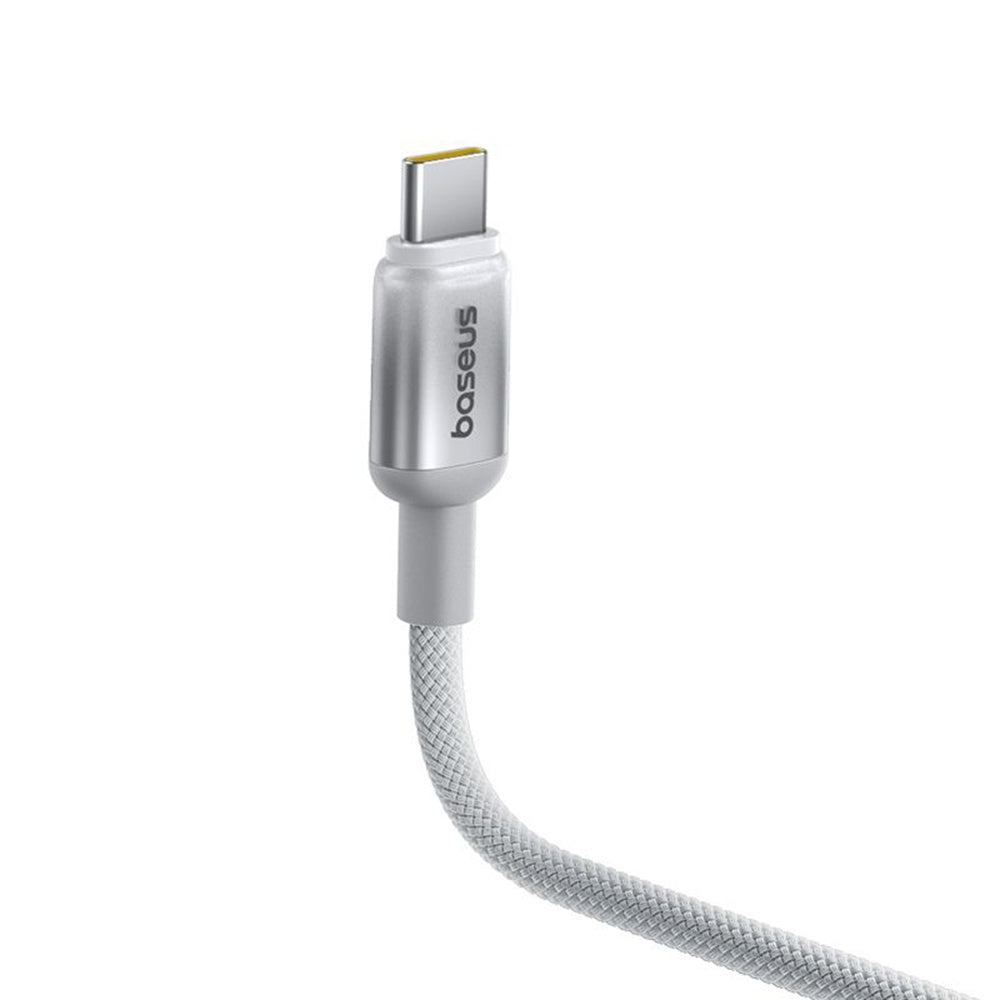 Cablu Baseus Discolor (E0420803), USB-A to USB-C, 100W, 480Mbps, 2m, Argintiu