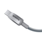 Cablu Baseus Discolor (E0420703), USB-C to USB-C, 100W, 2m, Argintiu