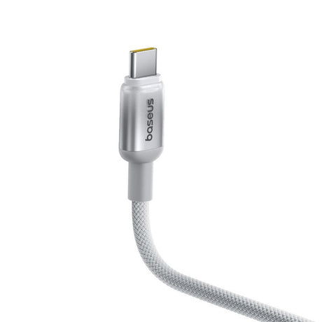 Cablu Baseus Discolor (E0420703), USB-C to USB-C, 100W, 2m, Argintiu