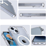 Husa de protectie PanzerGlass® HardCase White MagSafe Series compatibil cu iPhone 16, Transparent