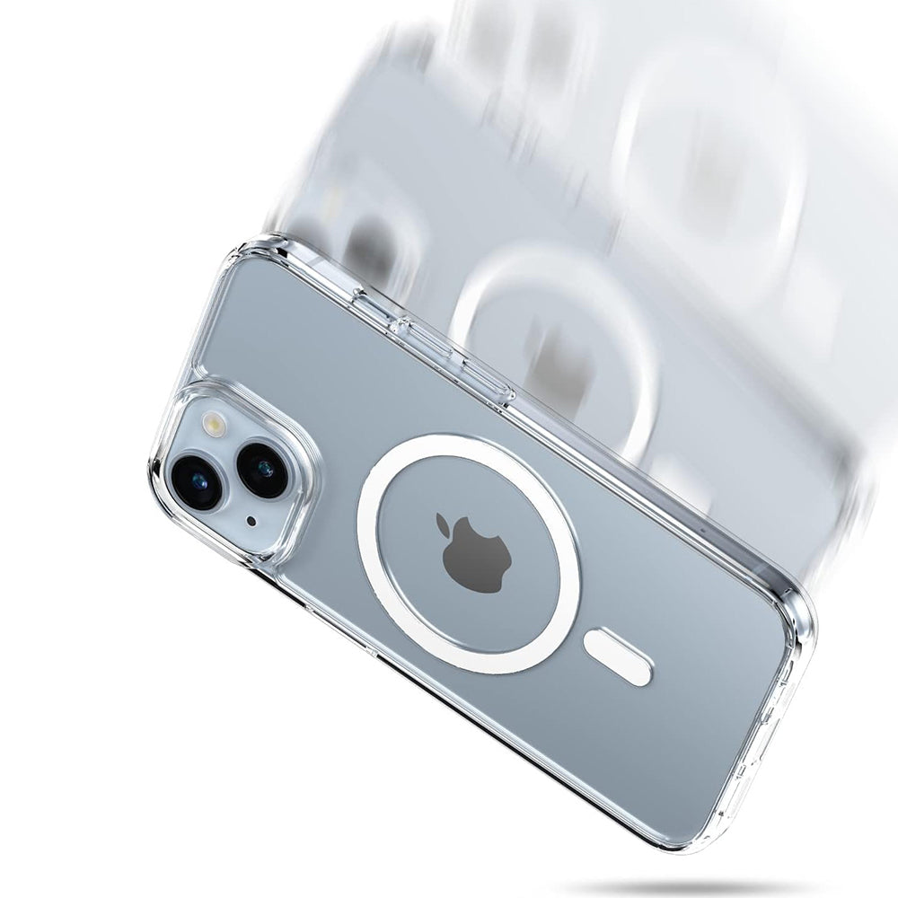 Husa de protectie PanzerGlass® HardCase White MagSafe Series compatibil cu iPhone 16, Transparent