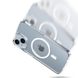 Husa de protectie PanzerGlass® HardCase White MagSafe Series compatibil cu iPhone 16, Transparent