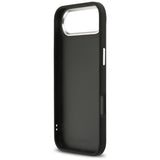 Husa de protectie Karl Lagerfeld FW Grained Karl & Choupette Heads Pins & Logo (KLHCP17MPSFDHPOK) compatibil cu iPhone 17 Air, Negru