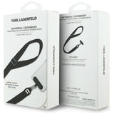 Suport Karl Lagerfeld Strap Tether Patch Choupette Metal Logo (KLUCNCHPSPK), Universal, Negru
