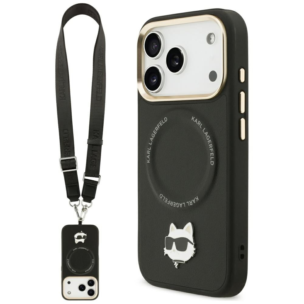 Husa de protectie Karl Lagerfeld compatibil cu iPhone 17 Pro Max, Negru
