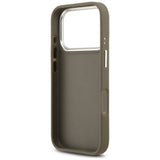 Husa de protectie Guess Hardcase Grained Big 4G Classic Logo (GUHCP17LPG4SMCEW) compatibil cu iPhone 17 Pro, Maro