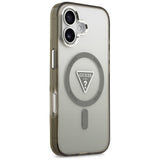 Husa de protectie Guess IML Gradient Triangle Logo MagSafe (GUHMP17SHGTMLCGA) compatibil cu iPhone 17, Kaki