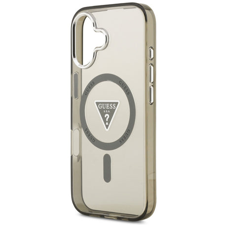 Husa de protectie Guess IML Gradient Triangle Logo MagSafe (GUHMP17SHGTMLCGA) compatibil cu iPhone 17, Kaki