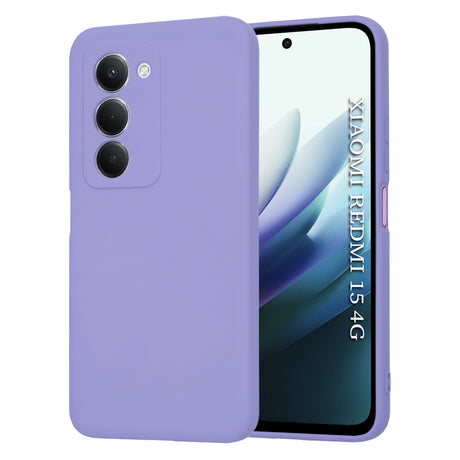 Husa de protectie Techsuit SoftFlex compatibil cu Xiaomi Redmi 15 4G / Redmi 15 5G, Mov Deschis