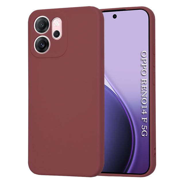 Husa de protectie Techsuit SoftFlex compatibil cu Oppo Reno14 F / Reno14 FS 5G, Plum Red
