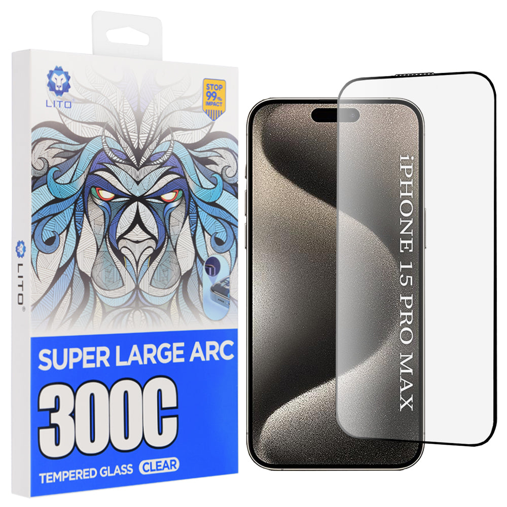 Folie de protectie Lito D+ Max 300C compatibil cu iPhone 15 Pro Max, Transparent