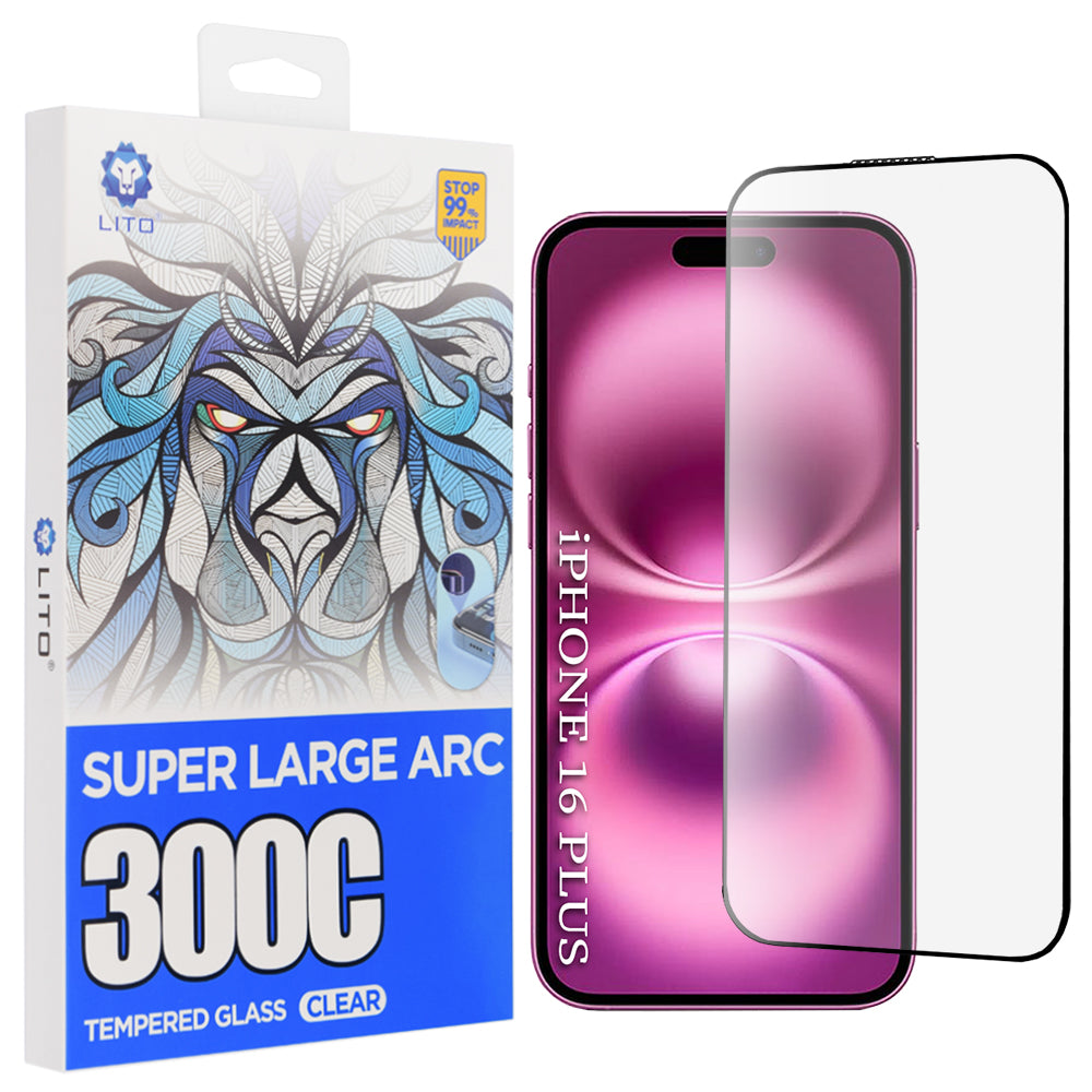 Folie de protectie Lito D+ Max 300C compatibil cu iPhone 16 Plus, Transparent