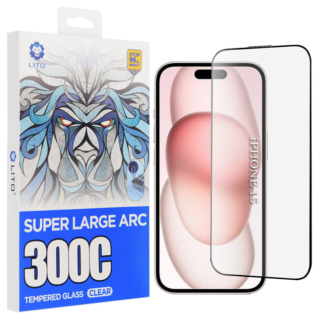 Folie de protectie Lito D+ Max 300C compatibil cu iPhone 15, Transparent