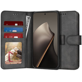 Husa de protectie Techsuit Diary Book compatibil cu Xiaomi 15T, Negru