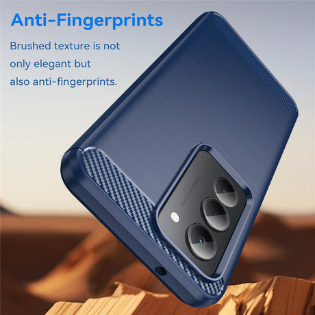 Husa de protectie Techsuit Carbon Silicone compatibil cu Xiaomi Redmi 15 4G / Redmi 15 5G, Albastru