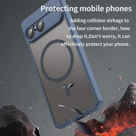 Husa de protectie Techsuit HaloFrost II MagSafe compatibil cu Sony Xperia 10 VII, Bleumarin