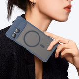 Husa de protectie Techsuit HaloFrost II MagSafe compatibil cu Sony Xperia 10 VII, Bleumarin