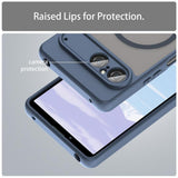 Husa de protectie Techsuit HaloFrost II MagSafe compatibil cu Sony Xperia 10 VII, Bleumarin