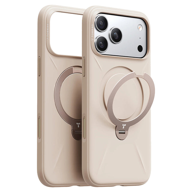 Husa de protectie Torras QPRO Silicone Series compatibil cu iPhone 17 Pro, Dessert Gold