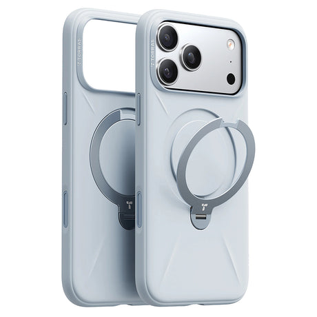 Husa de protectie Torras QPRO Silicone Series compatibil cu iPhone 17 Pro, Albastru Pastel
