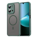Husa de protectie Techsuit HaloFrost II MagSafe compatibil cu Xiaomi Redmi 15C 4G / Redmi 15C 5G, Verde