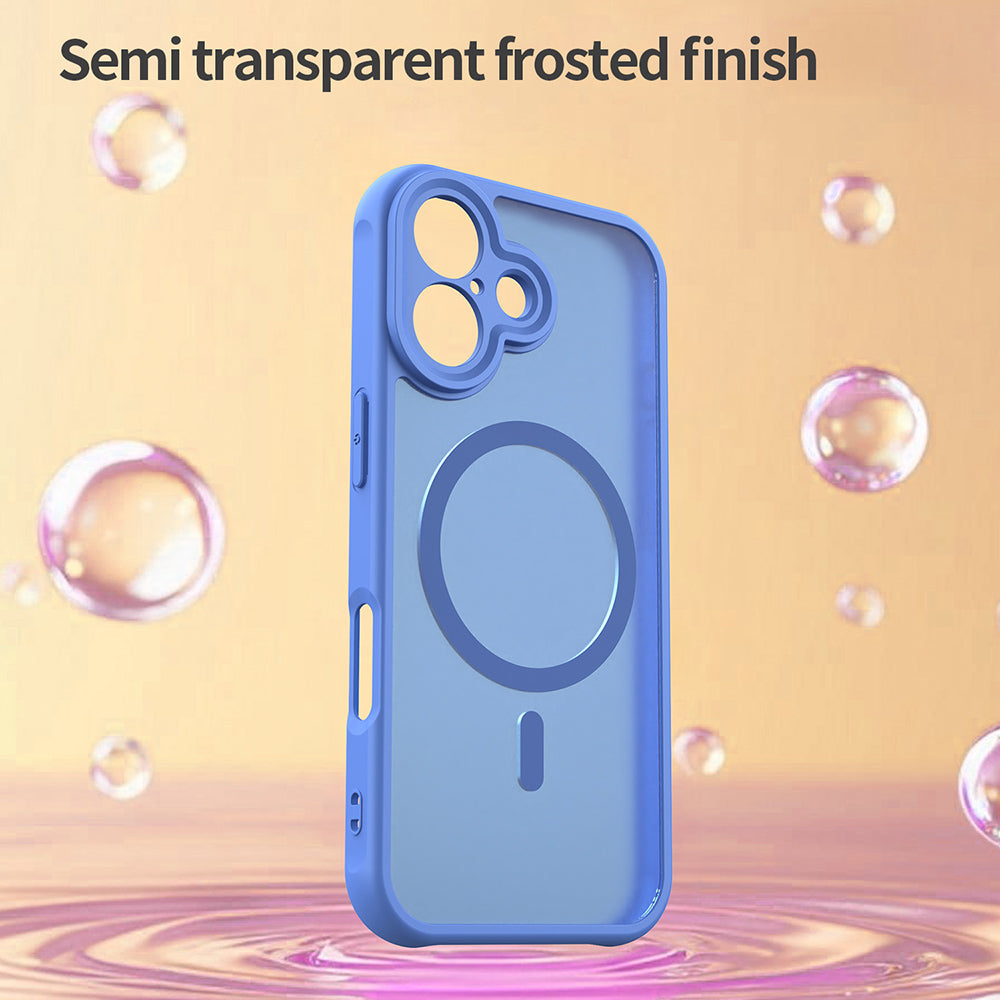 Husa de protectie Techsuit HaloFrost II MagSafe compatibil cu iPhone 17, Albastru Cer