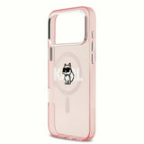 Husa de protectie Karl Lagerfeld IML Choupette Sketch Logo MagSafe (KLHMP17LHGCHGKBP) compatibil cu iPhone 17 Pro, Roz