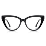 Techsuit Anti-Blue Light Glasses Reflex PC (2279), for Women, Cat Eye, TR90&Metal Frame, AC Lens, Negru
