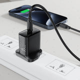 Cablu Acefast (C16-04), Fast Charging, USB to Type-C, 3A, Bend-Resistant, 1.2m, Negru