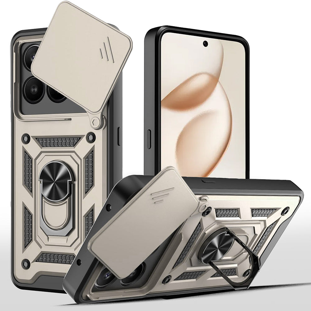 Husa de protectie Techsuit CamShield Series compatibil cu Honor 400 Smart 5G / 400 Smart 4G / X7d 4G, Auriu
