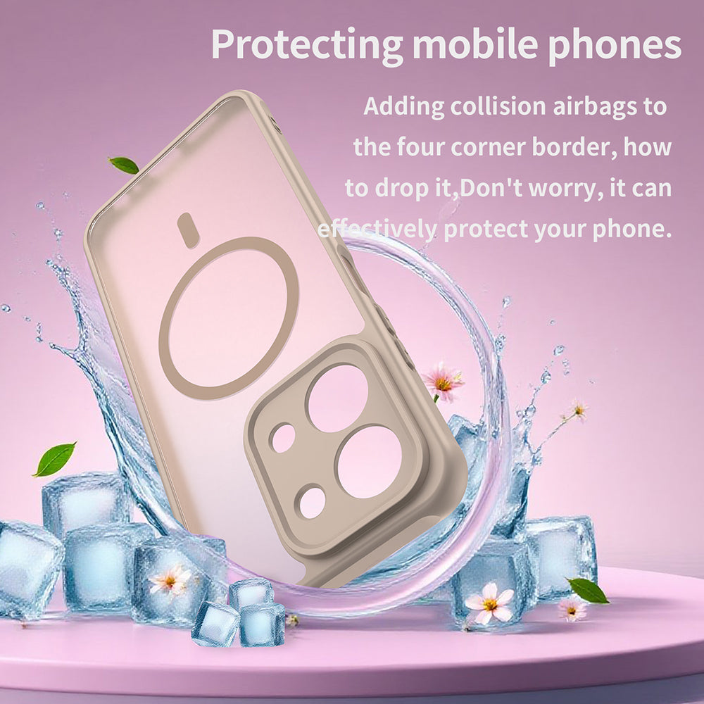 Husa de protectie Techsuit HaloFrost II MagSafe compatibil cu Xiaomi Redmi 15C 4G / Redmi 15C 5G, Auriu
