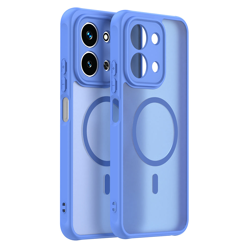 Husa de protectie Techsuit HaloFrost II MagSafe compatibil cu Xiaomi Redmi 15C 4G / Redmi 15C 5G, Albastru Cer