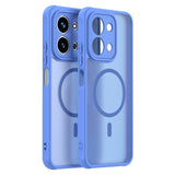 Husa de protectie Techsuit HaloFrost II MagSafe compatibil cu Xiaomi Redmi 15C 4G / Redmi 15C 5G, Albastru Cer