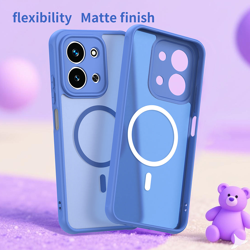 Husa de protectie Techsuit HaloFrost II MagSafe compatibil cu Xiaomi Redmi 15C 4G / Redmi 15C 5G, Albastru Cer
