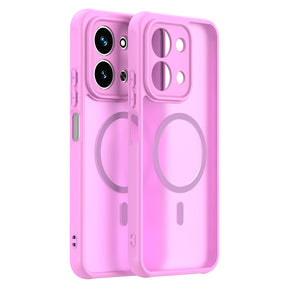 Husa de protectie Techsuit HaloFrost II MagSafe compatibil cu Xiaomi Redmi 15C 4G / Redmi 15C 5G, Roz